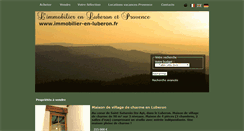 Desktop Screenshot of immobilier-en-luberon.fr