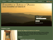 Tablet Screenshot of immobilier-en-luberon.fr